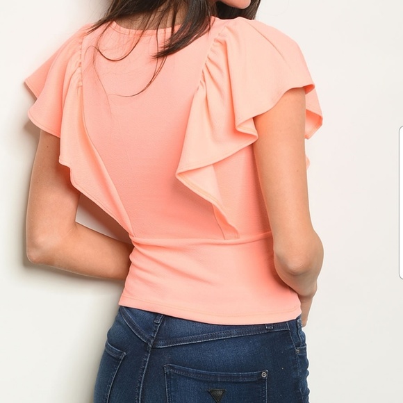 Cute Peach Colored Top - Picture 2 of 2